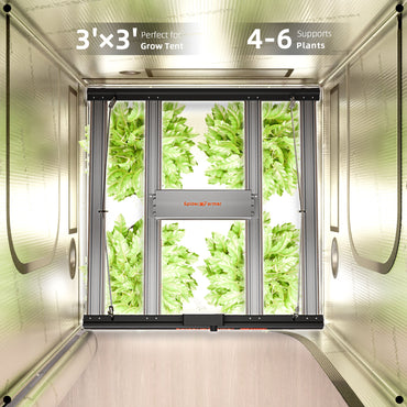 Spider Farmer® 90x90x180cm Komplettes Grow-Zelt-Set丨G3000 Vollspektrum-LED-Pflanzenlampe丨6-Zoll-Clip-Ventilator丨4-Zoll-Belüftungssystem mit Geschwindigkeitsregler
