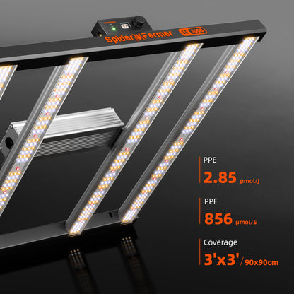 Spider Farmer® 90x90x180 cm Komplettes Grow-Zelt-Set丨SE3000 EVO 300W LED-Pflanzenlampe丨4″ Inline-Lüfter mit Temperatur- und Feuchtigkeitsregler