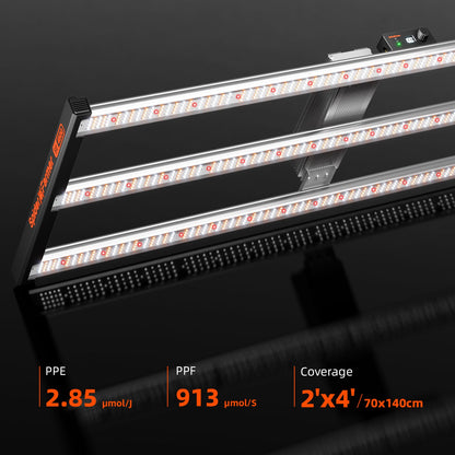 Spider Farmer® 70x140x200 cm Komplettes Grow-Zelt-Set丨SE4500 320W LED-Pflanzenlampe丨4″ Belüftungssystem mit Temperatur- und Feuchtigkeitsregler