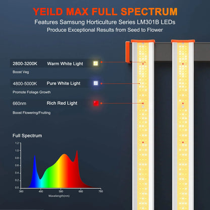 Spider Farmer SE 1000W LED Grow Light CO2 Gartenbau Kommerzielle Vertikale Lampe